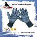 13G Voller schwarzer Nitril glatter überzogener Handschuh
